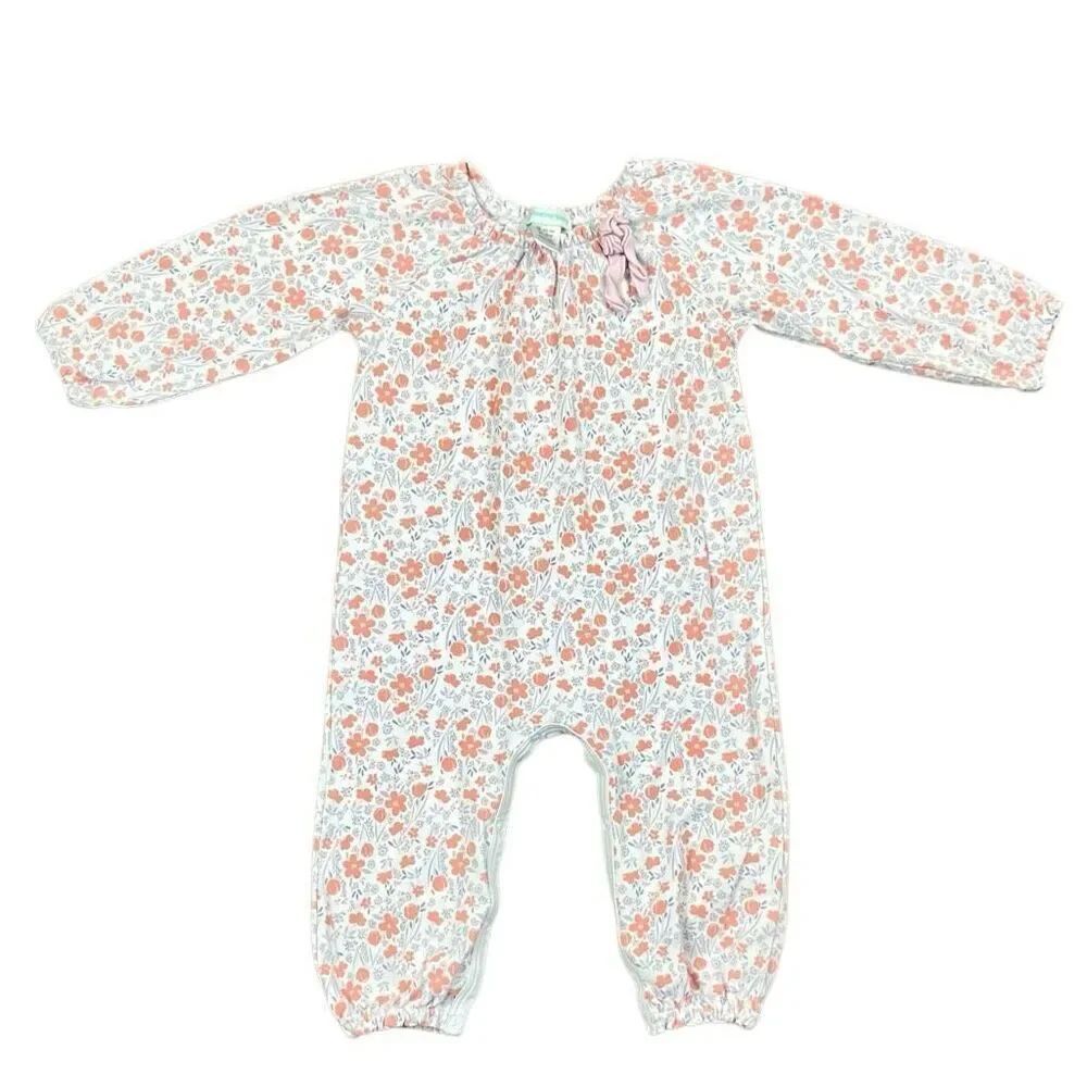 Feather Baby Bow Floral Romper 18-24 Months